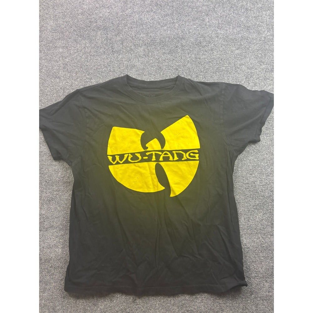 Wu-Tang Graphic T-Shirt Mens XL Black Yellow Logo Hip Hop Streetwear Tee